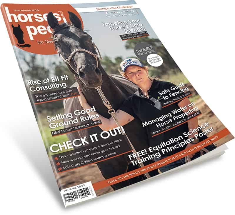 200304 March-April 3D Cover Horses and People Magazine March-April 2020 Issue 3D cover image