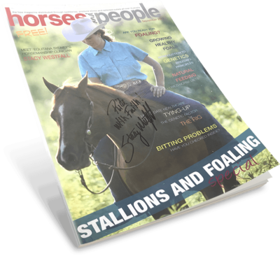 Horses and People September 2011 Magazine featuring Stacy Westfall. Autographed copy