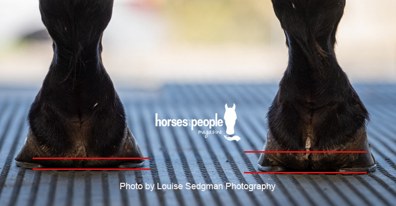 A rear view of high-heel, low-heel syndrome