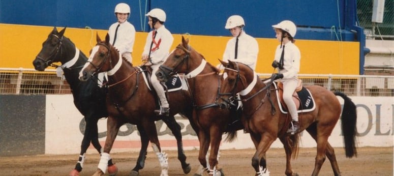 An image that includes Olympians Shane Rose (Eventing) and Edwina Tops Alexander (Show Jumping) who were members of the Avondale Pony Club. Image courtesy Pony Club Australia. 