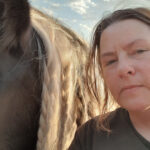 Geraldine Chapman with one of her horses